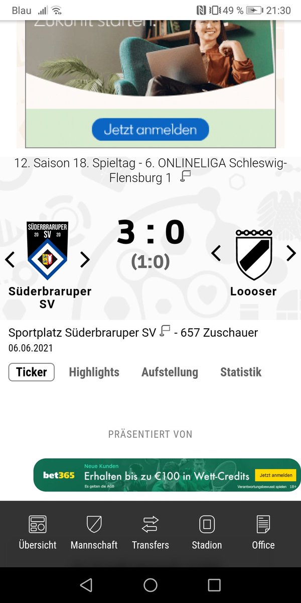 Wir starten die Rückrunde mit einem schönen Sieg und haben jetzt 30 Punkte. Eine Serie wäre jetzt mal wünschenswert 😉