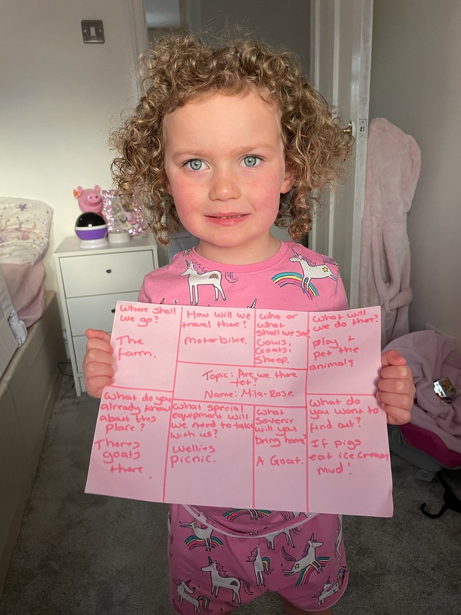 hayl85's tweet photo. @NurseryTps Mila enjoyed thinking about the ‘Are we there yet?’ Topic 😀 https://t.co/LEDReZLRDb
