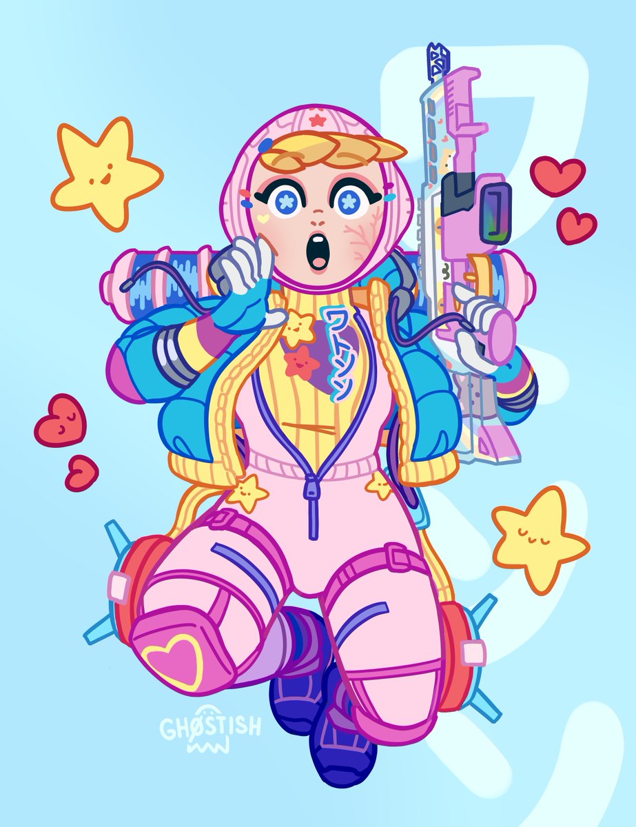 gh0stish's tweet image. kawaii voltage!! ✨⚡💕 #ApexLegends #ApexLegendsFanart
