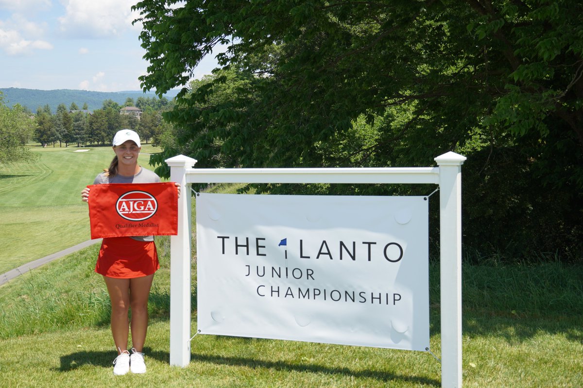 AJGAGolf's tweet photo. Congratulations Samantha Skinner and Major Ewing for claiming Medalist honors in #TheLantoJr Qualifier! https://t.co/x4EY5filOQ