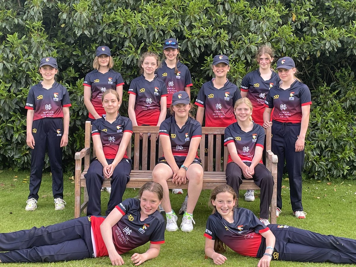 maxine_rushton's tweet photo. The @NorwichHigh @NorfolkCB U13 girls lost by 5 wickets to Cambs today. A great game with lots to learn. https://t.co/MF0wIe26KB