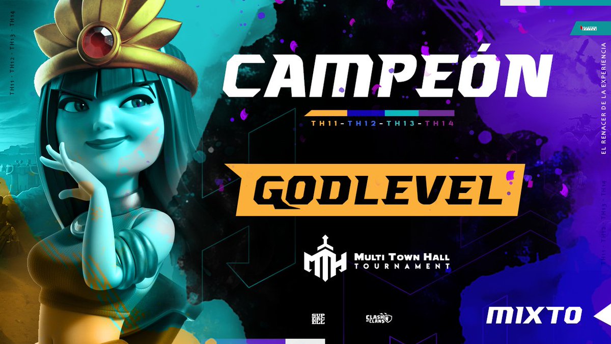Ganador MTH Mixed Tournament
Felicitaciones  God Level!!!🎉🎊
<a href="/Godlevelcoc/">GoD LeVeL</a>