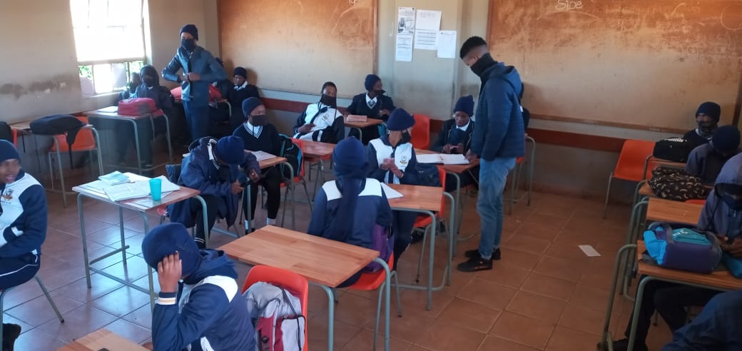 NthuteW's tweet photo. NKTLW at Seabo High School 
#2022VarsityApplications 
@DBE_SA https://t.co/CiOtnrp1Xm