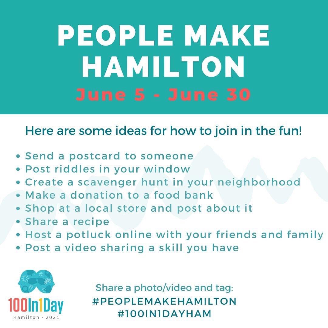 vikramhardatt's tweet photo. I am part of the #peoplemakehamilton initiative started by @100in1dayham, which aims to encourage and highlight 100 or more community actions throughout the month of June that bring Hamilton together virtually through positive actions. https://t.co/1g3DPCzlNg