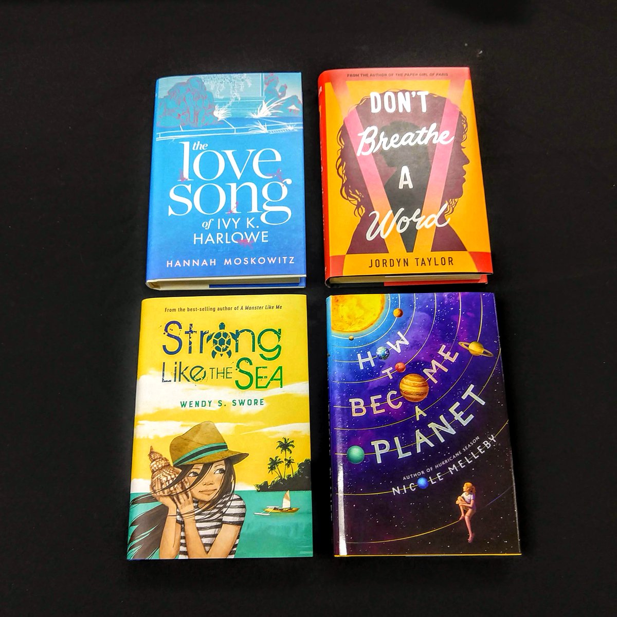 New book alert! These gorgeous titles for junior readers and teens by @hannahmosk, @jordynhtaylor, @WendySwore, and @NeekoMelleby will be landing soon. Reserve your copies today!