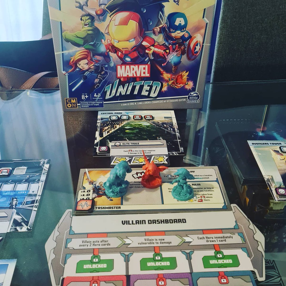 d_b_games's tweet photo. First attempt and the Hulk and Black Widow ran out of movement, with the final blow Taskmaster destroy the World as we know it before the Avengers could stop him. Sorry peeps 😢
#sorryall #byebyeworld #stillfun #marvelunited #marvel #boardgames #boardgamecommunity #tabletopgames https://t.co/3lX1IEaoc7