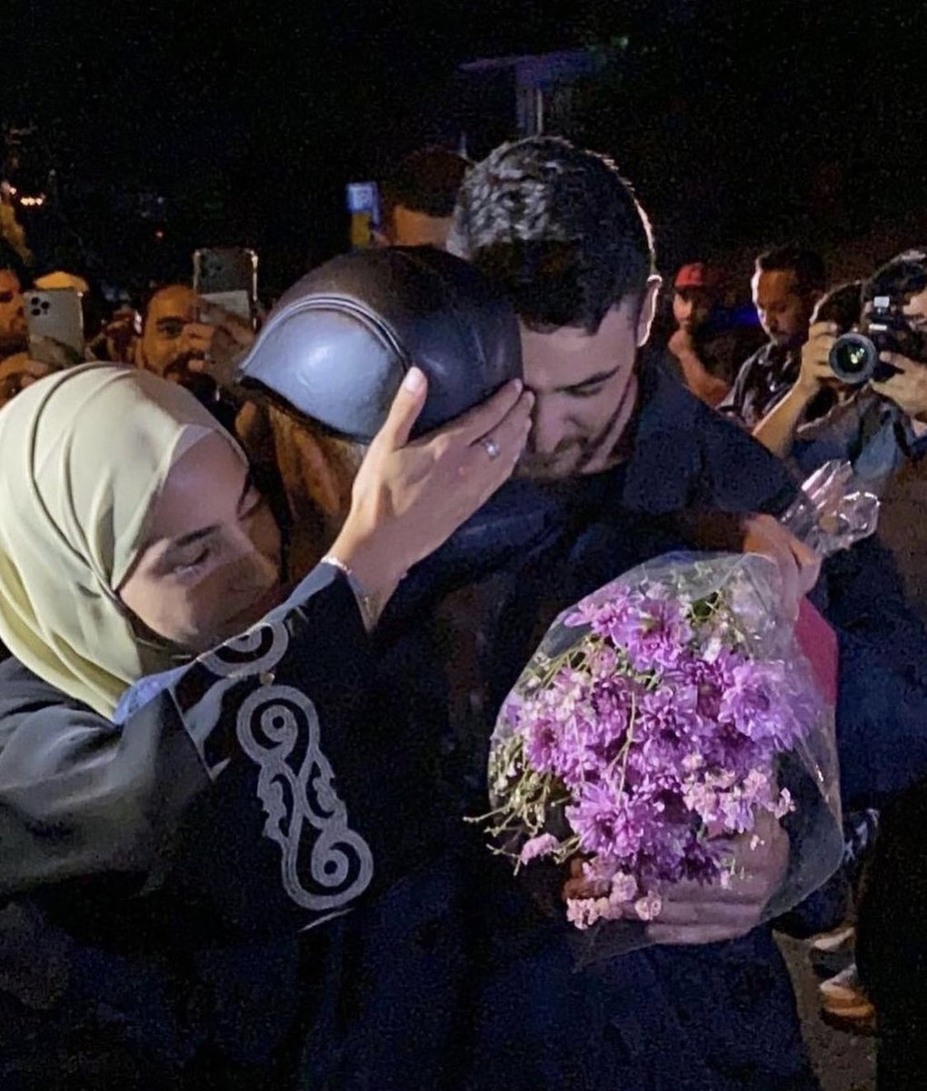 SanaSaeed's tweet image. The El Kurd twins embrace their father following their release. 

Keep in mind that they’re basically kids &amp;amp; they’ve grown up under occupation like their parents; they’ve fought forced displacement their entire lives and now they’ve become the face of the fight against it all.