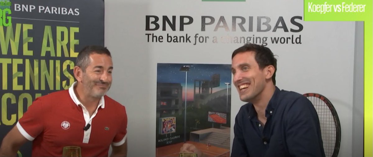 eliweinstein's tweet photo. 🎾Super moment avec @NormanGenius pour #CommenteTonRG pour commenter Federer-Koepfer sur @WeAreTennisFR.
Merci beaucoup à @MJEREMIASZ et à @pmouratoglou pour les interventions !
Prochain match: 🇵🇱Iga Swiatek - 🇺🇦Marta Kostyuk, demain à partir de 20h45 ! https://t.co/HrOUrxiJ10