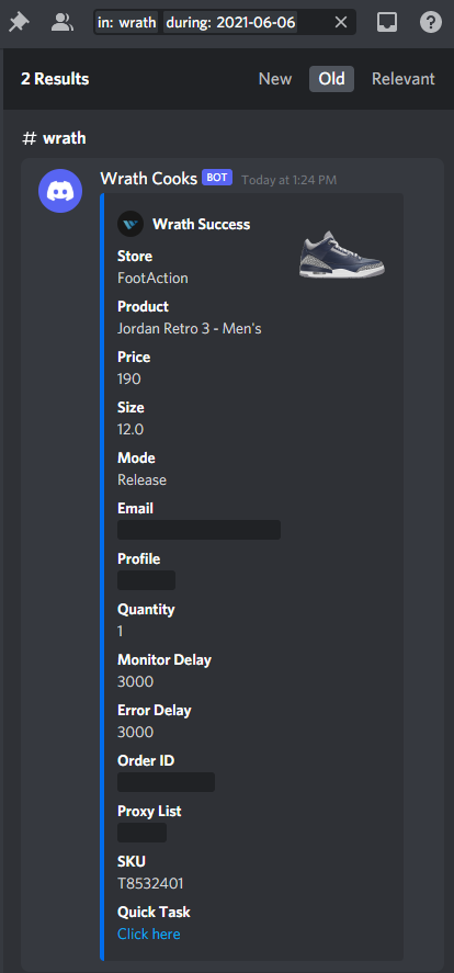 dangcjg's tweet photo. Quick little brick flip. Turned @wrathsoftware on for a minute and checked out 2 real quick.
Bot: @wrathsoftware
Proxies: @LiveProxies
Cookgroup: @plus1posse @Soleus @SoleusSuccess https://t.co/mYhmYYbHfa