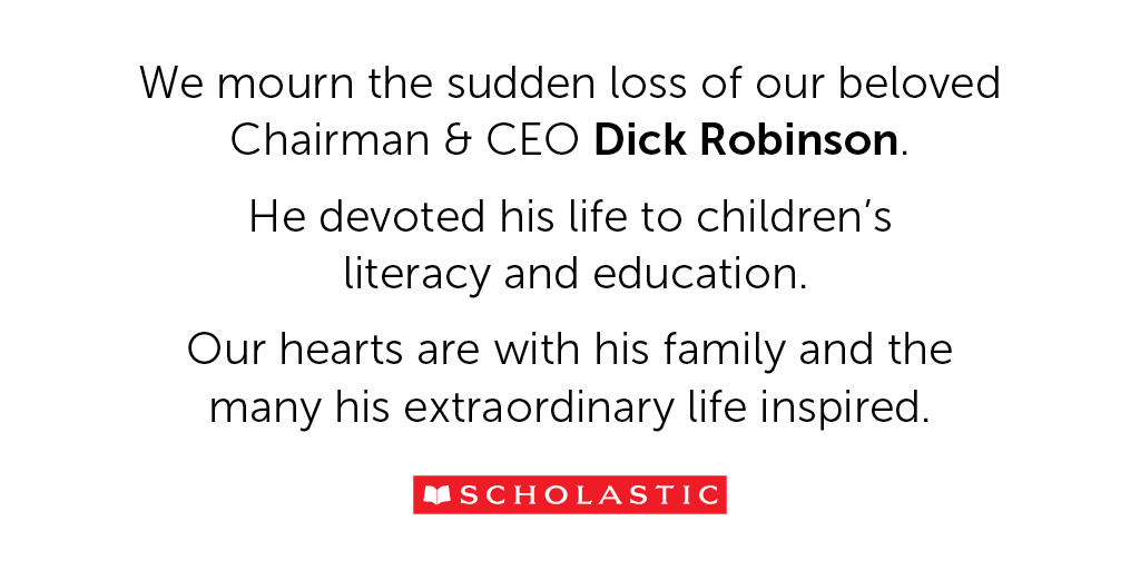 With indescribable sadness, we share that our Chairman &amp; CEO Dick Robinson suddenly passed away at the age of 84: bit.ly/3psg9j3