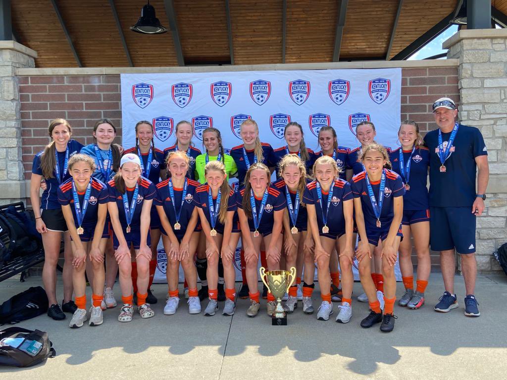 LadyBlackcats1's tweet photo. Congrats to Prestonsburg High School’s Anna Burchett and her Eastern Elite 05 team!  State Cup Champs!! #KyStateCup https://t.co/gg6y7hFFcj