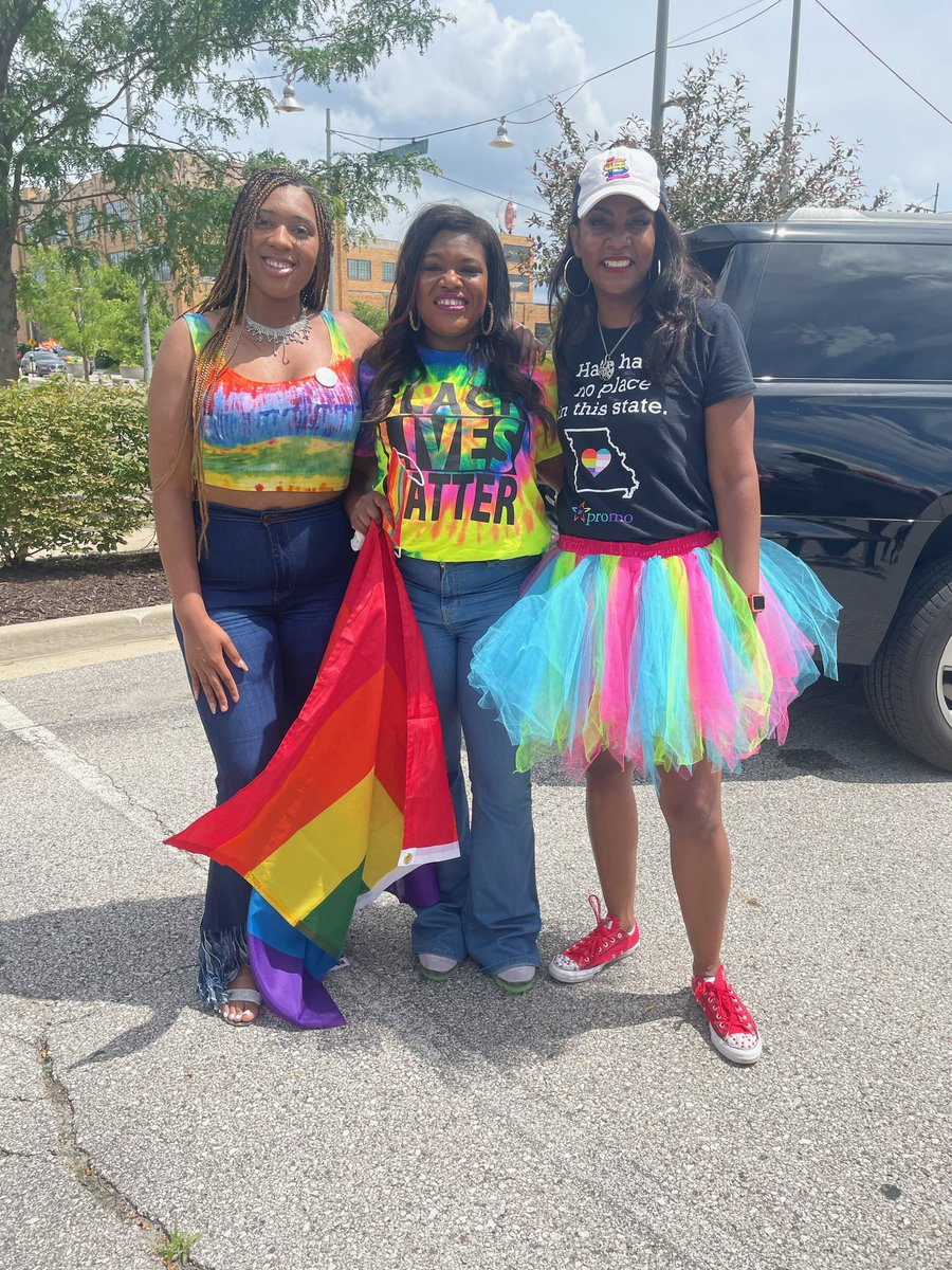 Happy Pride month form the people’s Congresswoman, Mayor, and Board of Education Member. 💜❤️ #slightflex #pridemonth #trustblackwomen
