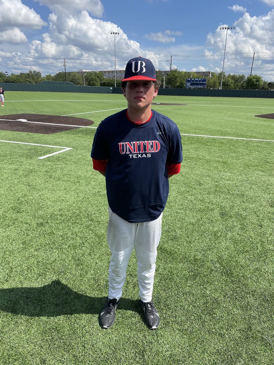 FiveToolTexas's tweet photo. F: @UnitedBC_USA 16U DeLaat 8, AB National Scout Team powered by Trosky 4
PoG: Manny Calderon 3-3, RBI, R, BB, SB
Pitcher: Fletcher Newman 6.1 IP, 6K
Hitter: Reid Mitchell 2-3, 3B, 2 RBI, R, BB https://t.co/8isEj03A7H