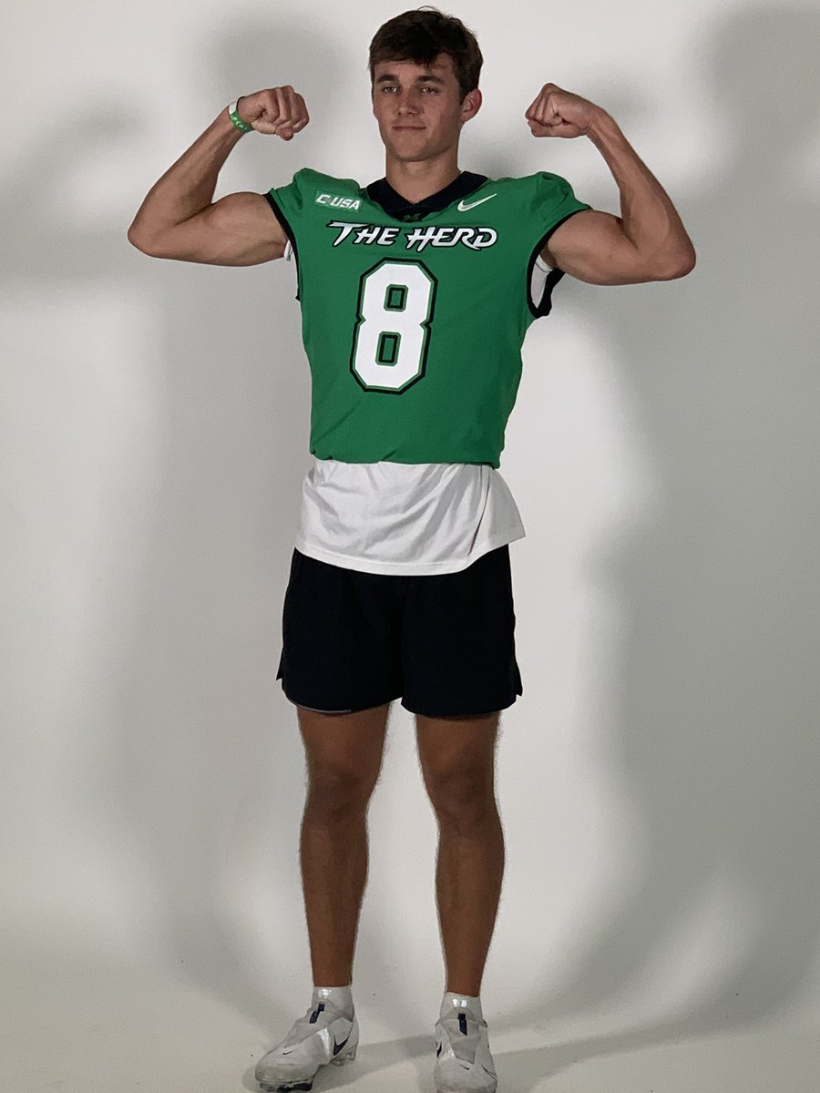 After a great camp and conversation with <a href="/CoachHuff/">Charles C. Huff</a> I’m excited to announce that I have received a PWO from Marshall University! 🦬💚 #GoHerd <a href="/CoachSpringerST/">Jeremy Springer</a> <a href="/CJTrickett9/">Clint Trickett</a> <a href="/Coach_Gough/">Jeff Gough</a> <a href="/coach___liv/">Andrew Livingston</a> <a href="/RollHudFootball/">Hudson Football</a>