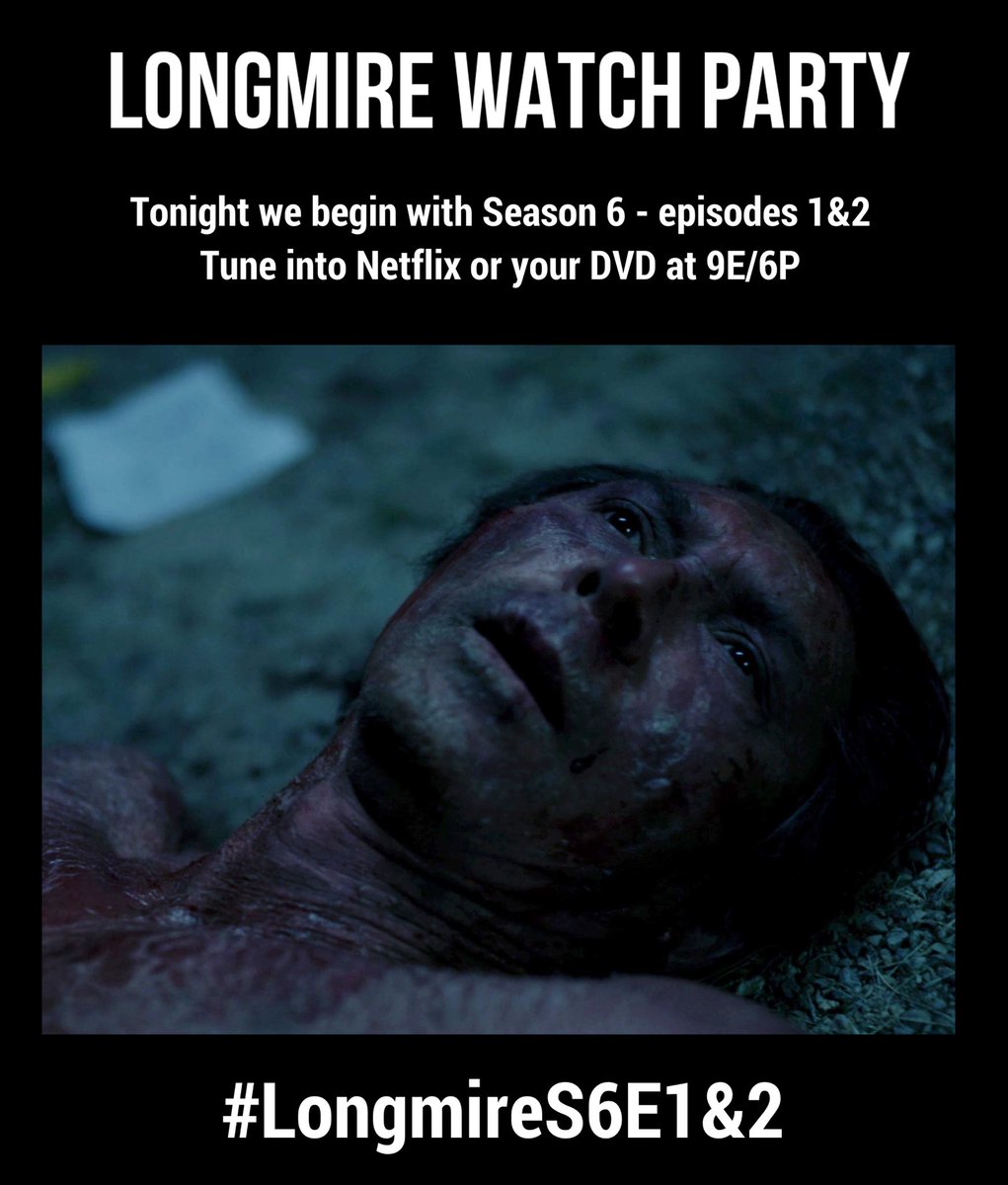 Join in the #Longmire Watch Party tonight at 9E/6Pm on <a href="/netflix/">Netflix</a> or your DVD. It’s another great performance by <a href="/LouDPhillips/">Lou Diamond Phillips</a> ! #LongLiveLongmire