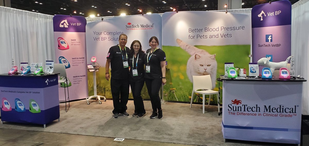 SunTechVetBP's tweet photo. Just wrapped up day 1 at VMX! We had a great time getting to speak to everyone who visited our booth. Be sure to stop by booth # 2934 and check out our promos and enter a raffle to win a Vet20!
#VMX2021 #SunTechMed #SunTechVetBP #vettech #bptechnology https://t.co/v52cqbEV4l