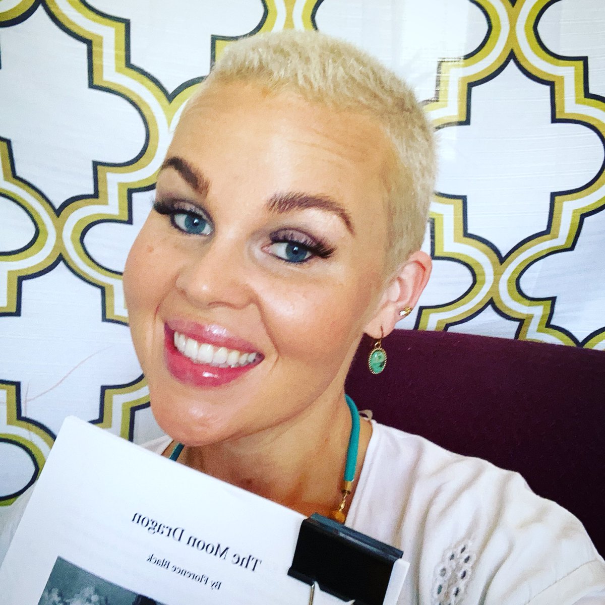 fblack_author's tweet image. Hey #writingcommunity I’ve dreamed of this for so long, and today I’m holding my first manuscript in my hand.  Look out for my novella, “The Moon Dragon,” featured in the Juxtaposition anthology in December! #amediting #amwriting #amwritingfantasy #amwritingmg #writerslift #wahm