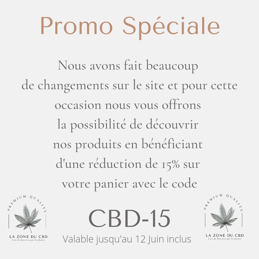 lazoneducbd's tweet image. Promo spéciale CBD

Venez découvrir nos produits avec ce code promo 😉

#CBD #cbdoil #cbdproducts #PROMO #promotion #cannabinoids #cannabis #plante #stoner