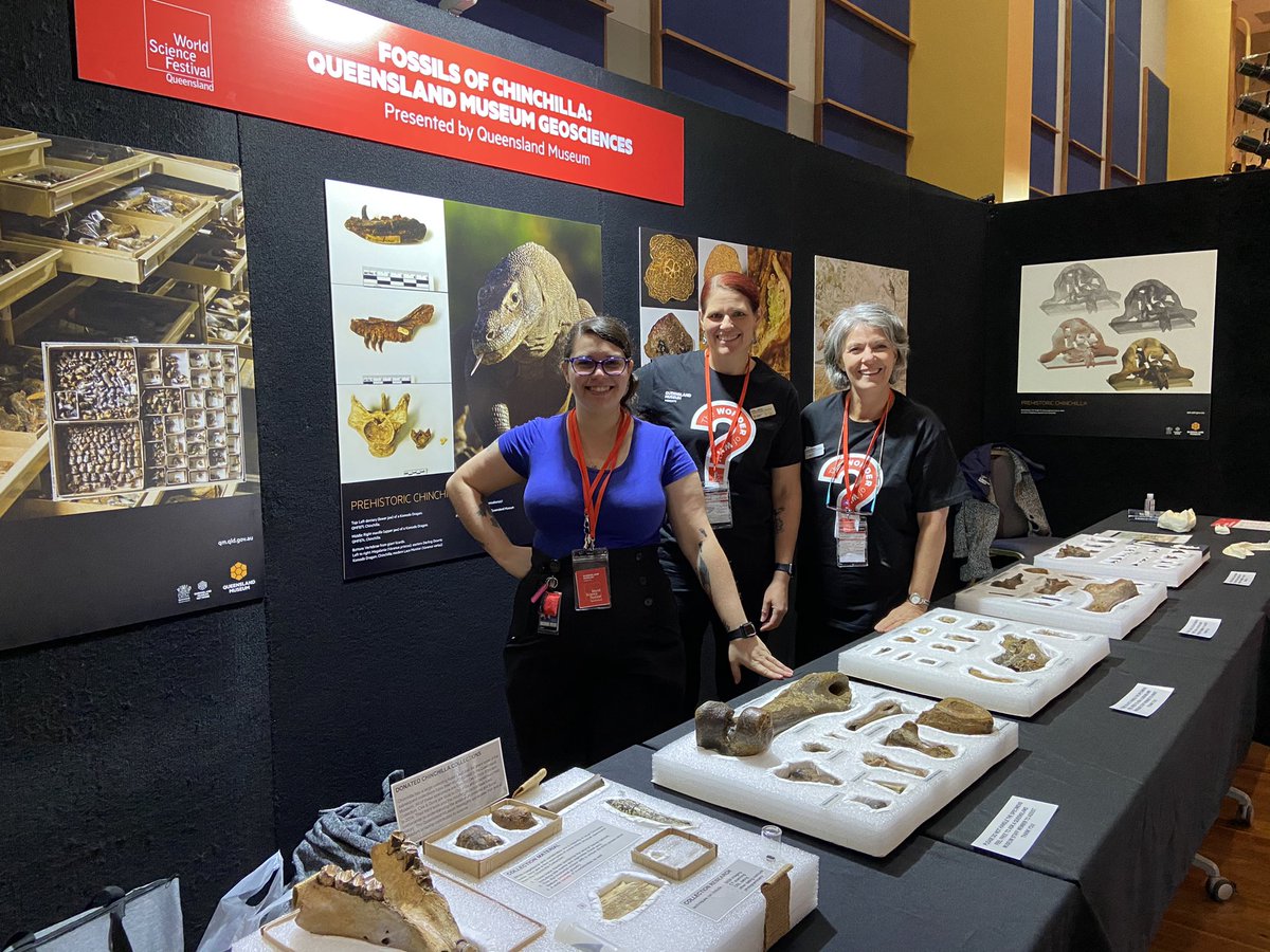 fossiljo's tweet photo. At World Science Festival Chinchilla taking science to the region where fabulous megafauna fossils have been collected for over 150 years. https://t.co/llCu7o2sKg