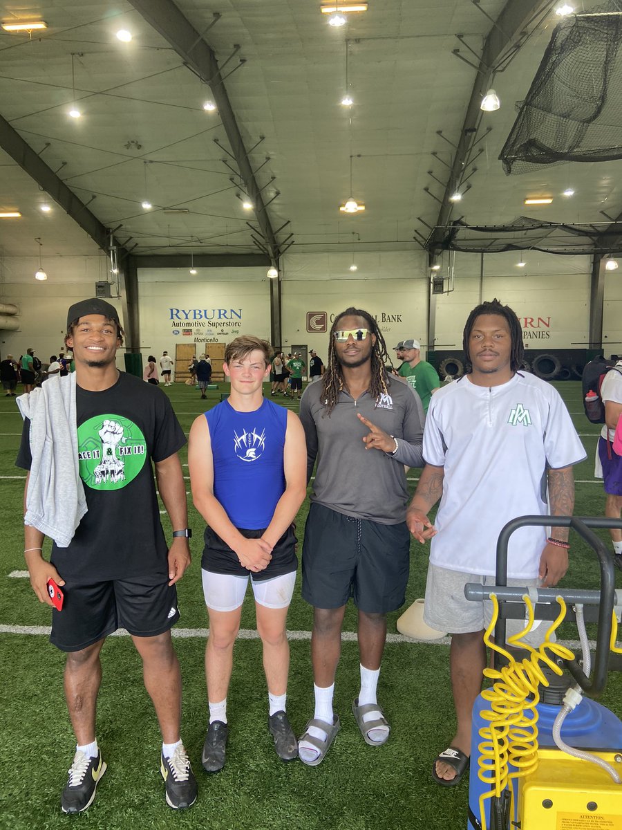 Thanks to all of the coaching staff for helping me at the camp today! These coaches taught me a lot and made it an amazing experience. I look forward to hopefully visiting with them in the future.
