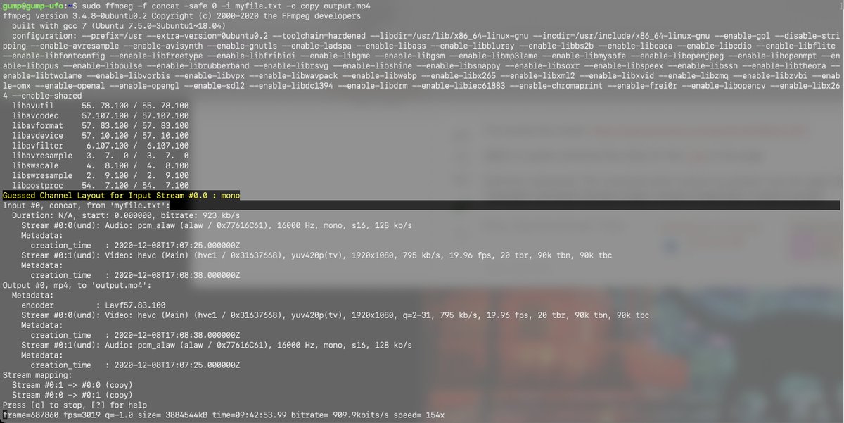 orestgump's tweet photo. Linux: come creare un unico file video a partire da tante clip usando ffmpeg
https://t.co/hPVfzxZFyO https://t.co/pvfZFsEC0P