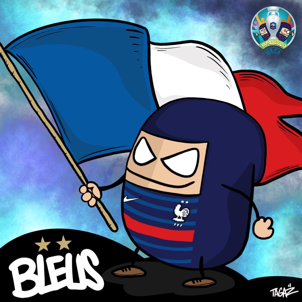 TagazParis's tweet photo. Derrière notre Nation 🇫🇷
Allez les Bleus ! ⚔️🏆
#EURO2020 #BLEUS #equipedefeance #UEFA #allezlesbleus https://t.co/dPG43vpSiL