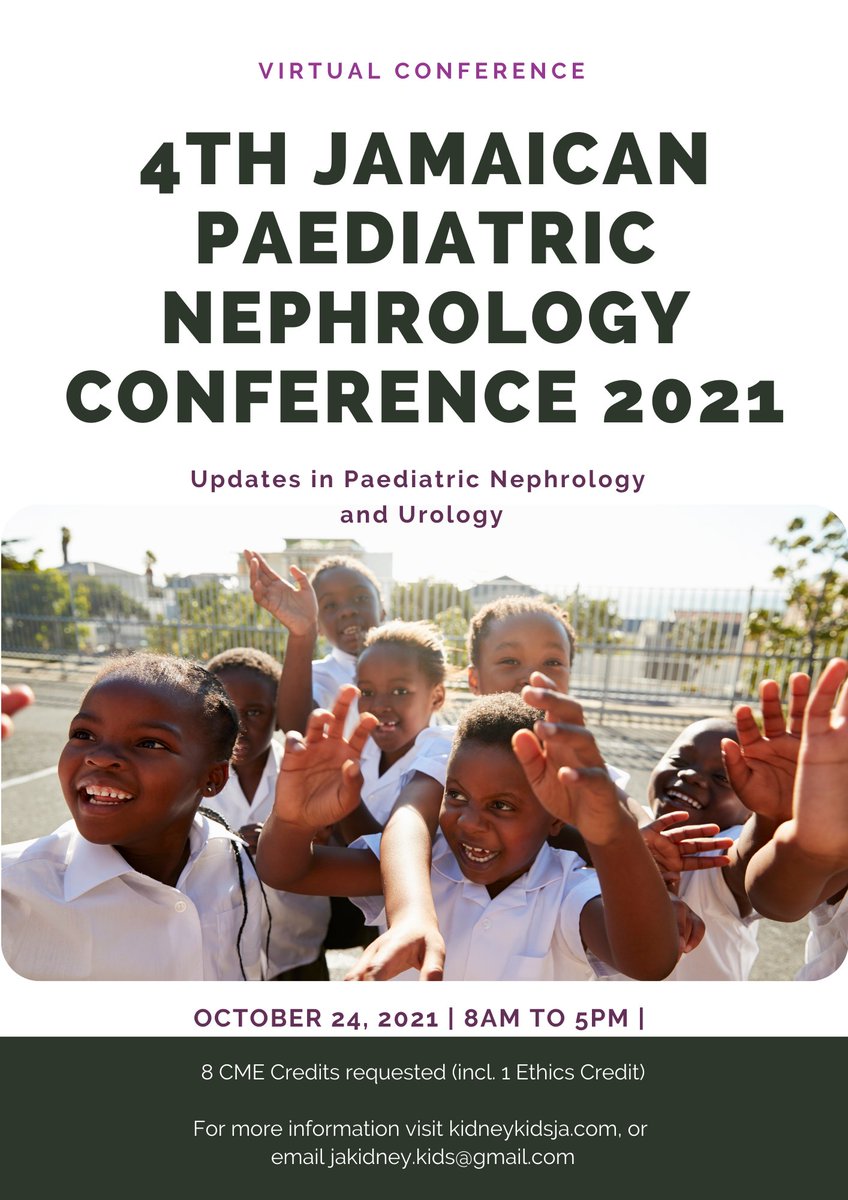 A Jamaica Kidney Kids Foundation / IPNA educational event!
Stay tuned and save the date!