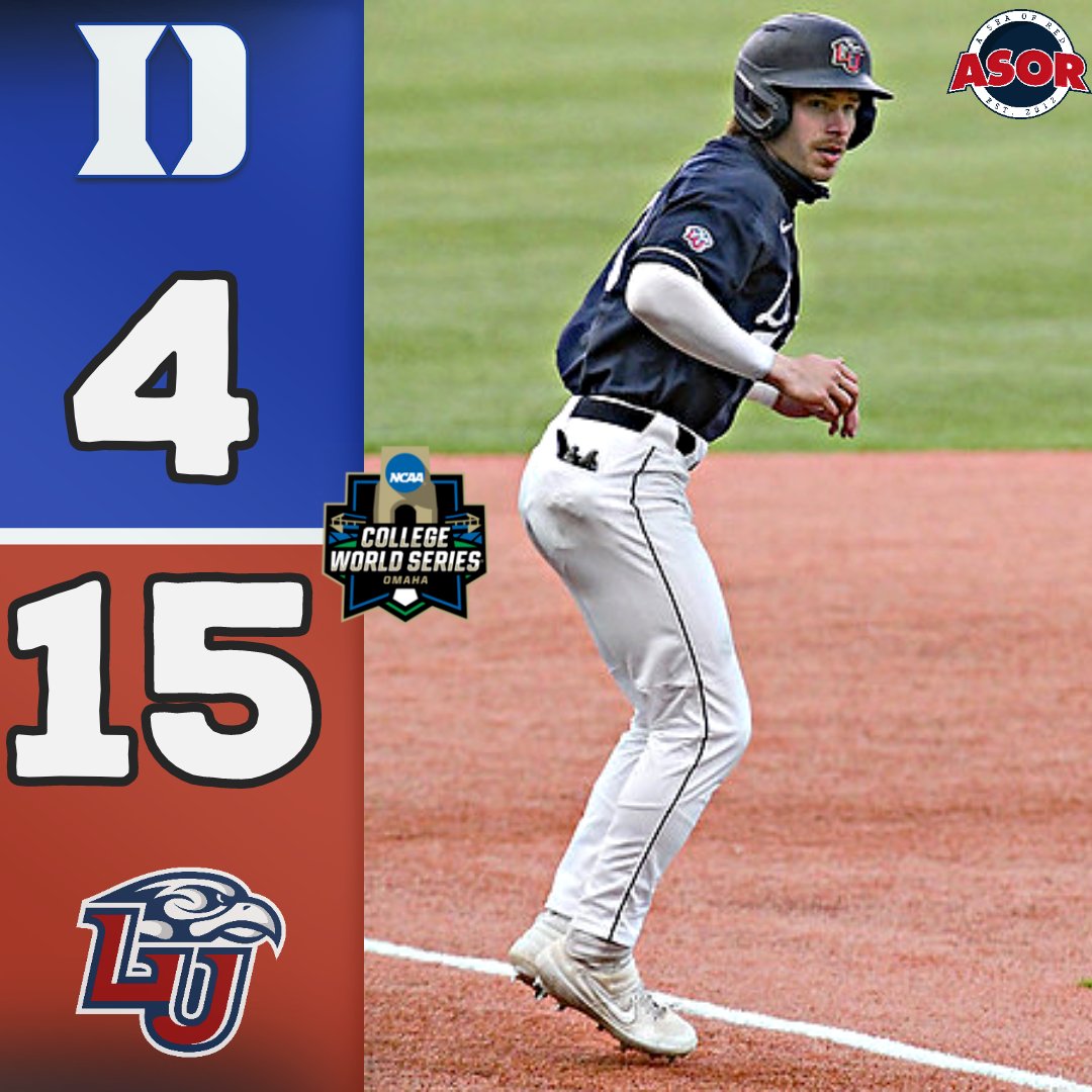 STAYIN' ALIVE 🎶🔥 Liberty defeats the ACC Champs for the second time in three days to advance to the Regional Final! The Flames will face #1 seed Tennessee later tonight. #flametrain🔥🚂 #RoadToOmaha