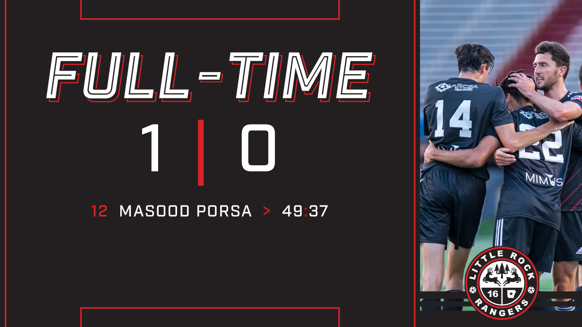 RANGERS WIN!! Masood Porsa's goal was the decider in Round Rock as the Stags claim all three points on the road! The Rangers travel to Mississippi for a matchup against Brilla on Wednesday.

#LRRvRRSC
#lrrangers
#path2pro