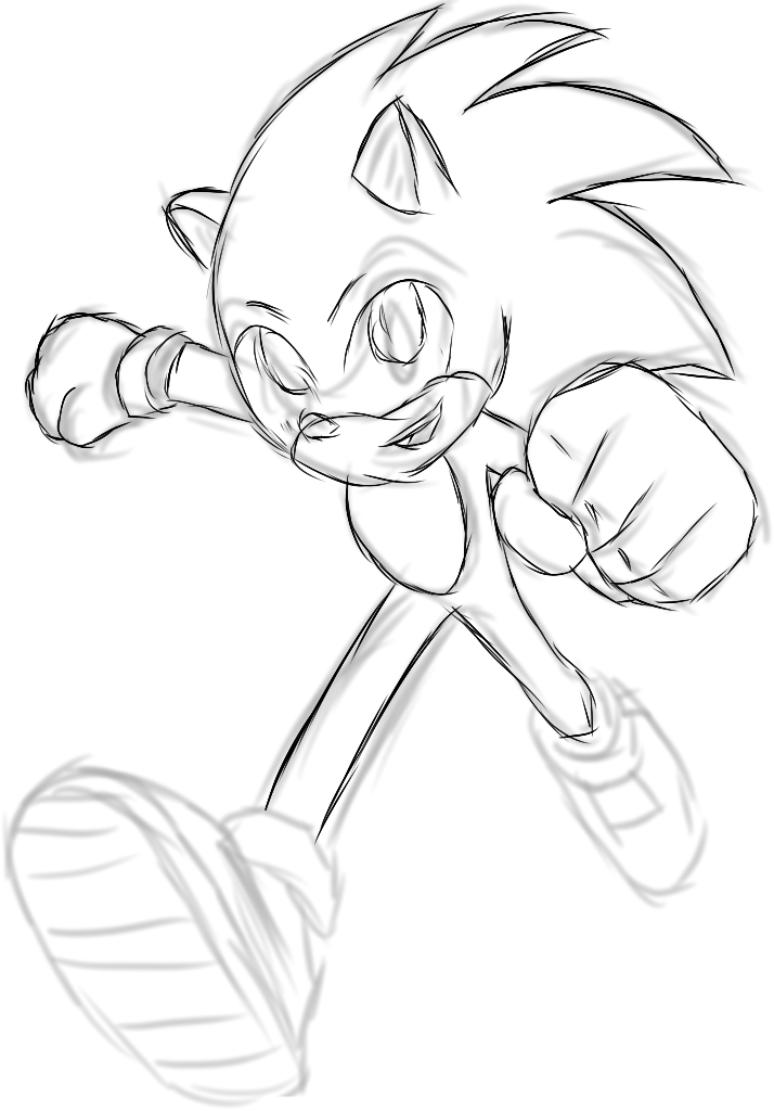 To fast for the naked eye he is Sonic the Hedgehog?. Also I'm using he sonic boom pose for a reference to create something completely different. I'm going with the Sonic movie design for this one. https://t.co/ViIi3ASAYa