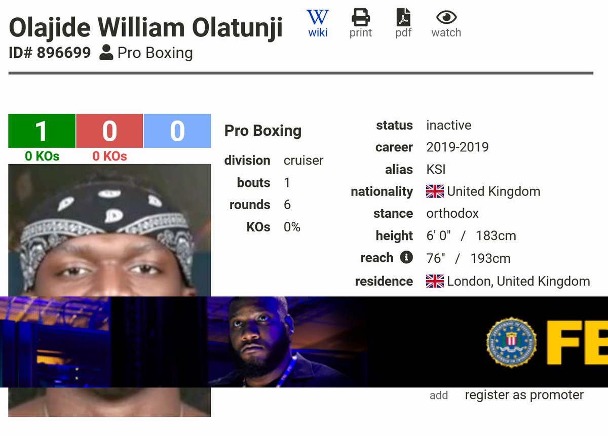 dougiefischer's tweet photo. Congratulations to Floyd Mayweather Jr. for going eight rounds with Logan Paul, exceeding what this guy did by two rounds. #MayweatherPaul https://t.co/X93uSfXKnF