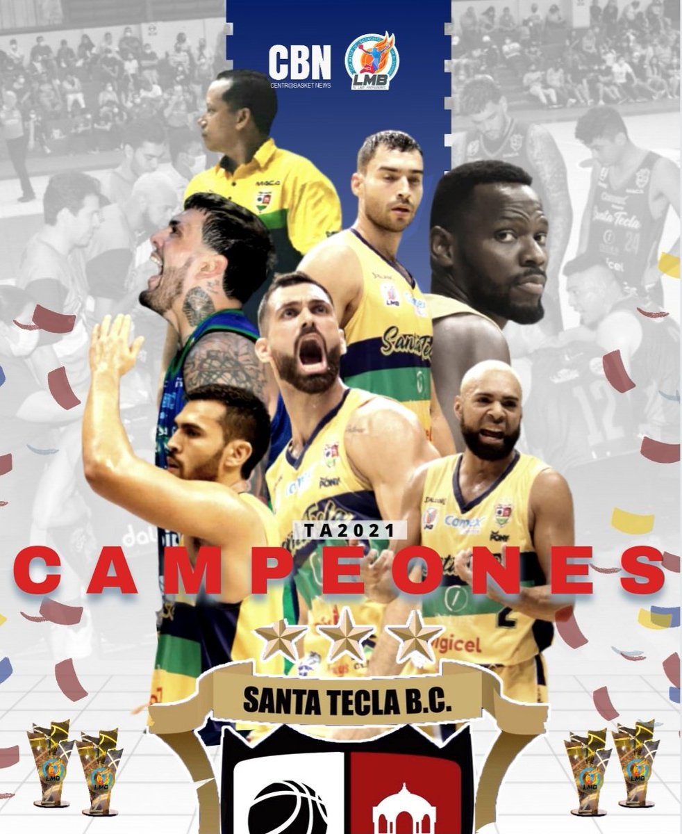SANTA TECLA CAMPEÓN DE LA LMB POR CUARTA VEZ 

<a href="/SantaTeclaBC/">Santa Tecla BC</a> vence a San Salvador en 4 juegos (3-1)  y se coronan campeones de la <a href="/LMB_ELSALVADOR/">LMB EL SALVADOR</a>

<a href="/ybukele/">Yamil Bukele</a>
<a href="/Chomingo_/">Chomingo Chávez Hasbún</a> <a href="/fanslmbylmbfsv/">fanslmbylmbfelsalvadorsv</a>