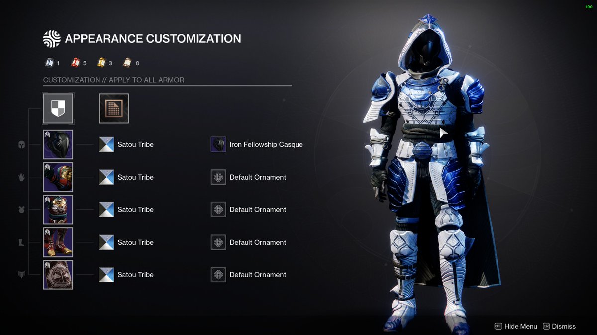 Edvendator's tweet image. The nice and modern samurai supporting the Iron Banner  #SplicerFashionShow