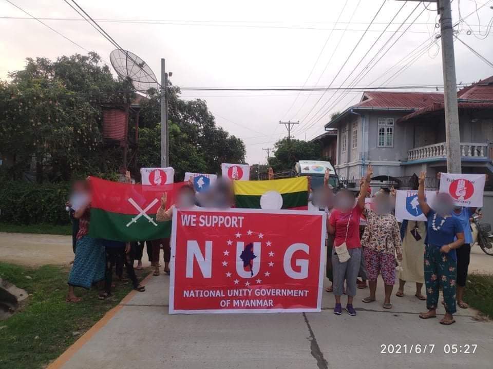 ๐๐๐ข๐๐๐ (@sayuriniiii) on Twitter photo Anti-military protest by locals in #Mogaung Tsp, #Kachin State.
#June7Coup #MilkTeaAlliance 
#WhatsHappeningInMyanmar Anti-military protest by locals in #Mogaung Tsp, #Kachin State.
#June7Coup #MilkTeaAlliance 
#WhatsHappeningInMyanmar