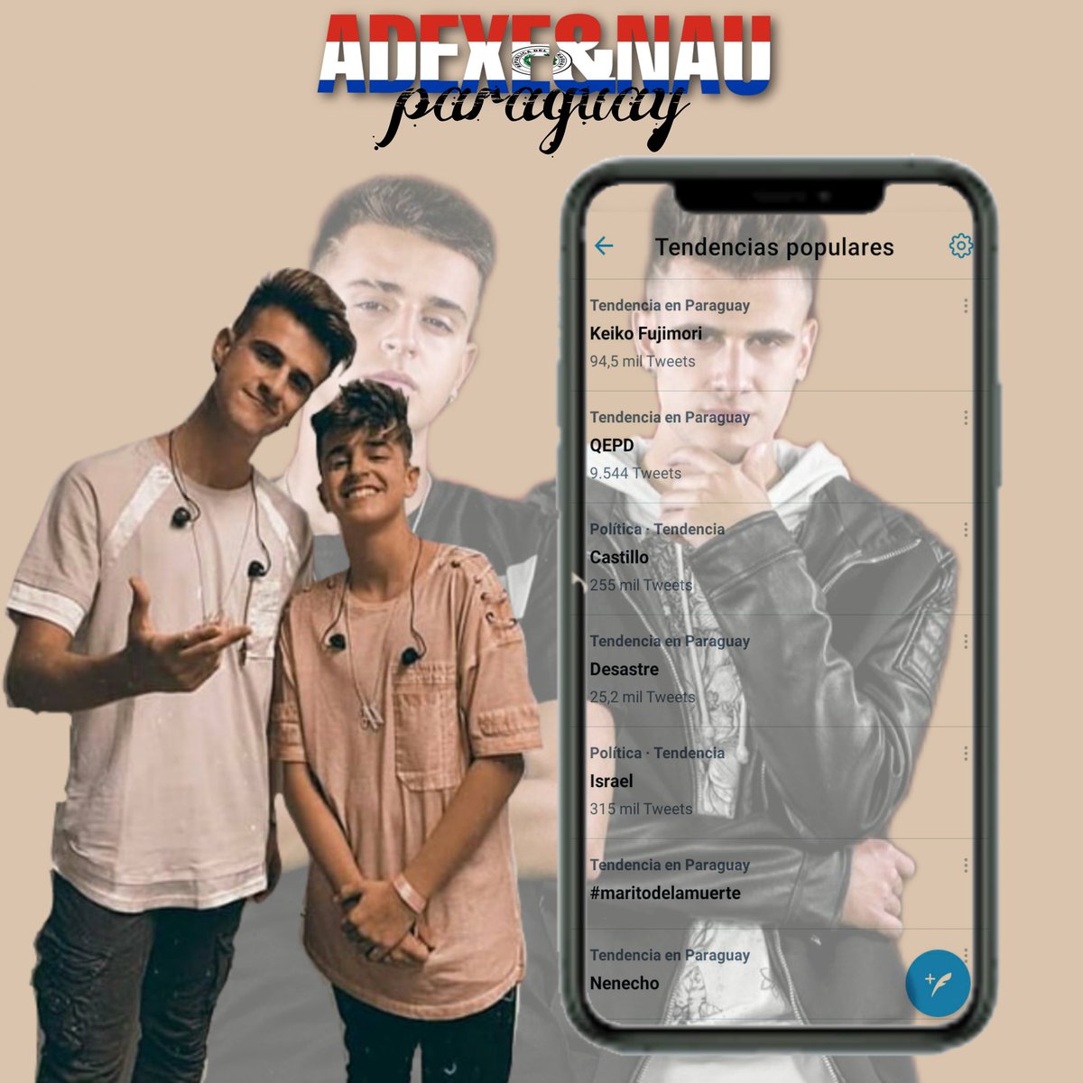 squadaynpyofc's tweet photo. -¡Unetenos a nuestro nuevo proyecto! 
ayudemonos entre todos, hagamos que @AdexeYNau estén en tendencia en twitter por su 6° aniversario, regalemosle a ellos un poco de felicidad como ellos no lo regalan a nosotros.
#ayudemonosentretodos 
#6aniversarioayn 
#naudexers https://t.co/FgqYbfFX5Z