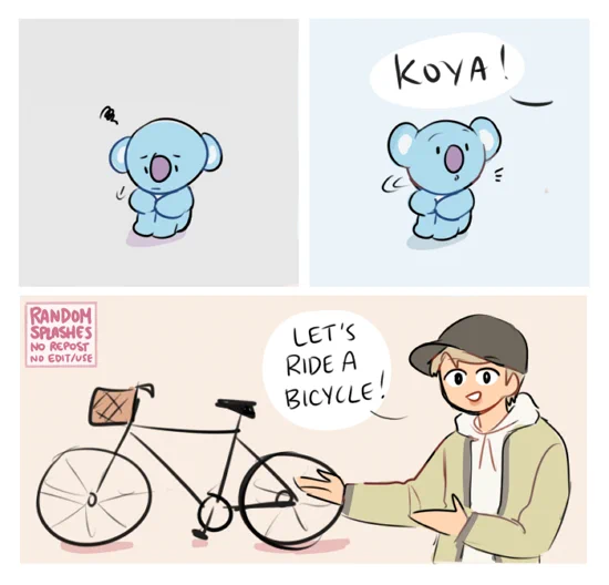 If you're sad, let's ride a bicycle! 🚲💜

#BTS #RM #KOYA #Bicycle #BicycleByRM @BTS_twt 