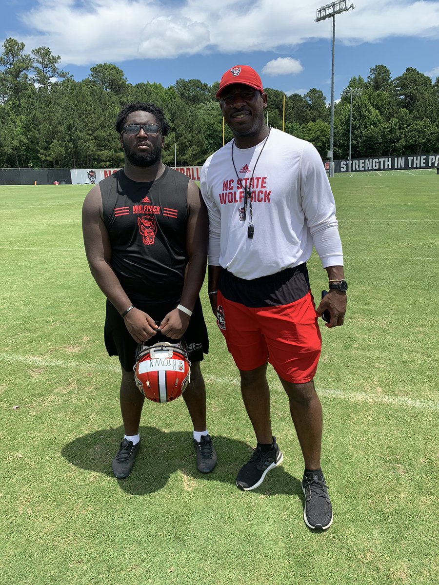 Had a great day competing <a href="/PackFootball/">NC State Football</a> today can’t wait to be back‼️<a href="/CoachJEllsworth/">Jake Ellsworth</a> <a href="/31_CoachFAL/">Freddie Aughtry-Lindsay</a> <a href="/Maurice46031550/">Maurice brown</a> <a href="/CoachGusSHS/">Randall Gusler</a> <a href="/JibrilleFewell/">Jibrille Fewell</a>