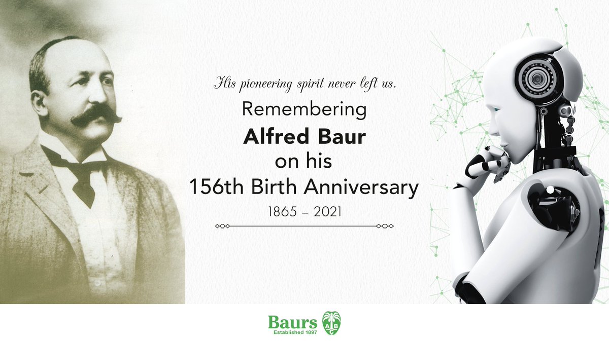 A_Baur_Co's tweet photo. Happy Birthday to Our Pioneering Founder
#Baur #AlfredBaur #HisLegacyLiveson #ABC123 #BaursSriLanka https://t.co/e90hvY5ggj