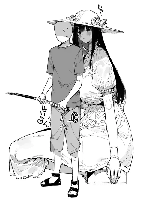 何か言いたげな八尺様 