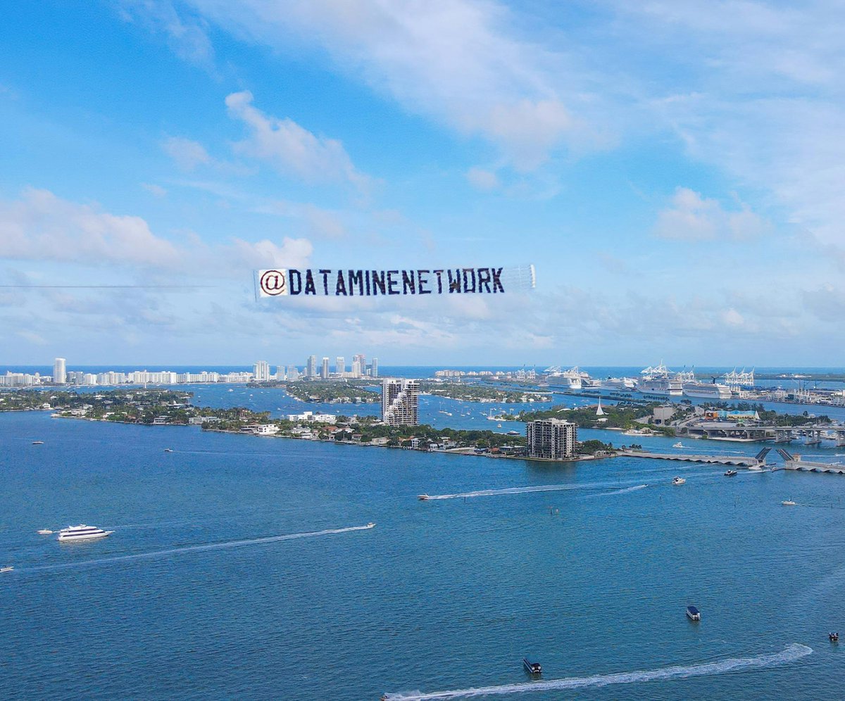 dataminenetwork's tweet photo. 🔥This week $DAM &amp; $FLUX #community put together a special secret marketing campaign for Miami Bitcoin conference

🛩 With #decentralized #marketing they were able to fund &amp; fly around the @dataminenetwork title around Miami

Shout-out to our community!👏

https://t.co/EsnZs3DP0q https://t.co/7K0jIPSEh4