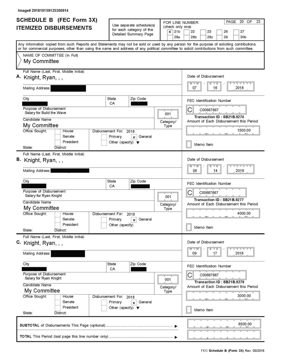 cbouzy's tweet photo. Some of you want to know how I know Ryan Knight is paid to tweet. In 2018, Ryan was paid to tweet about Progressive issues and I found the actual receipts. When that ended, he switched overnight and started tweeting about something entirely different. He is a paid actor. https://t.co/7AW1Xkk9VK