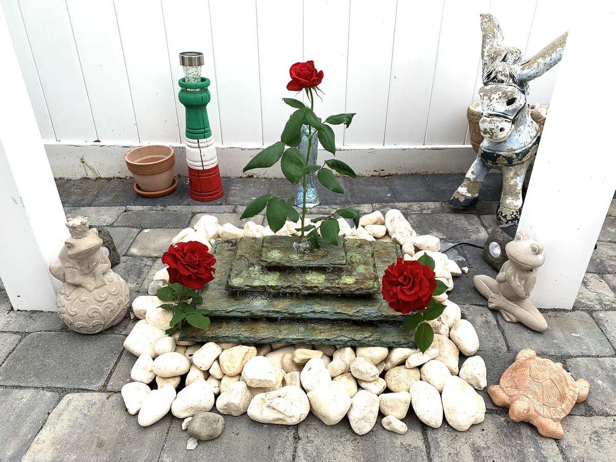 TonyLandscape's tweet image. Back yard patio and Fountain ⛲️