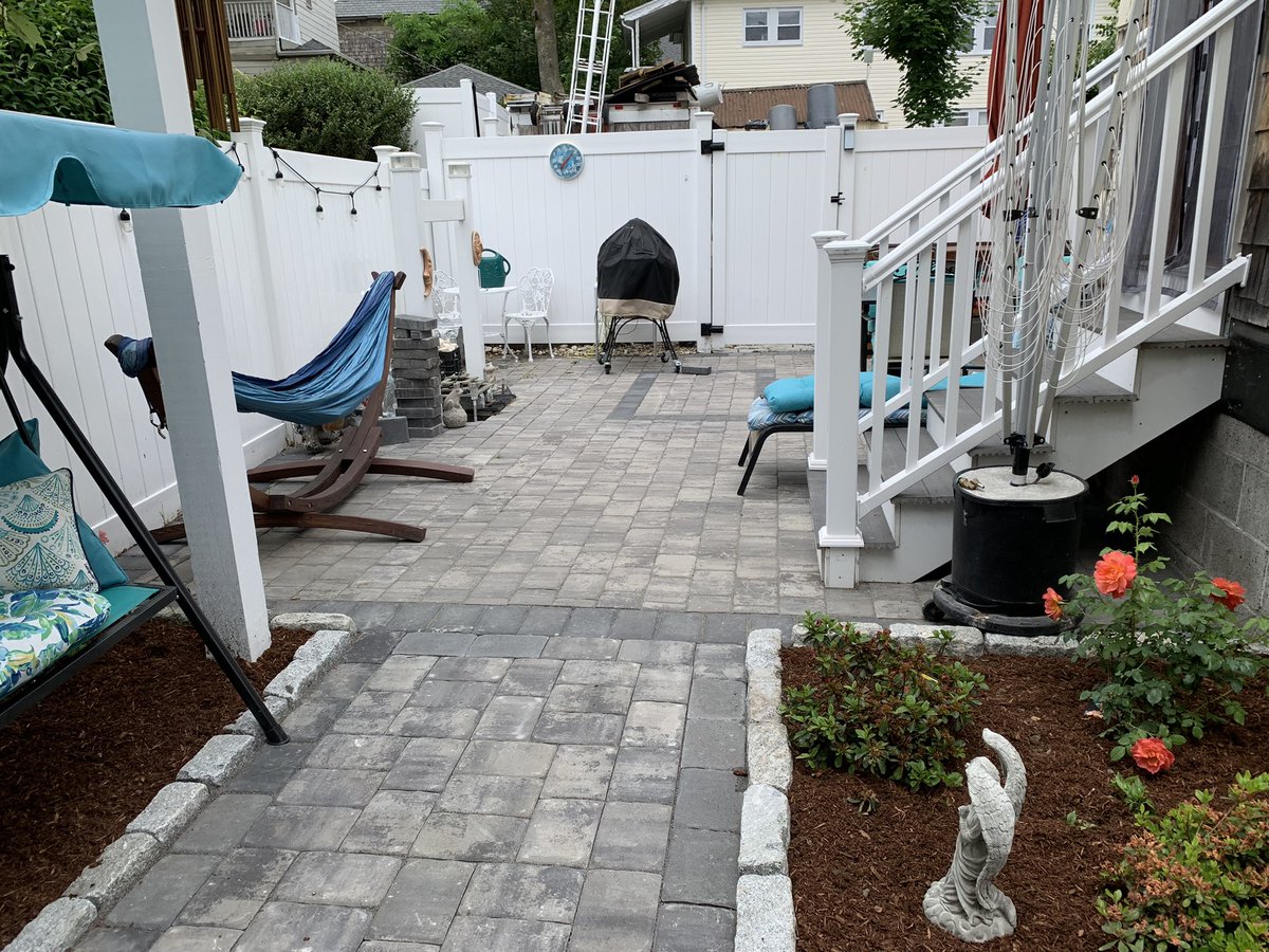 TonyLandscape's tweet image. Back yard patio and Fountain ⛲️