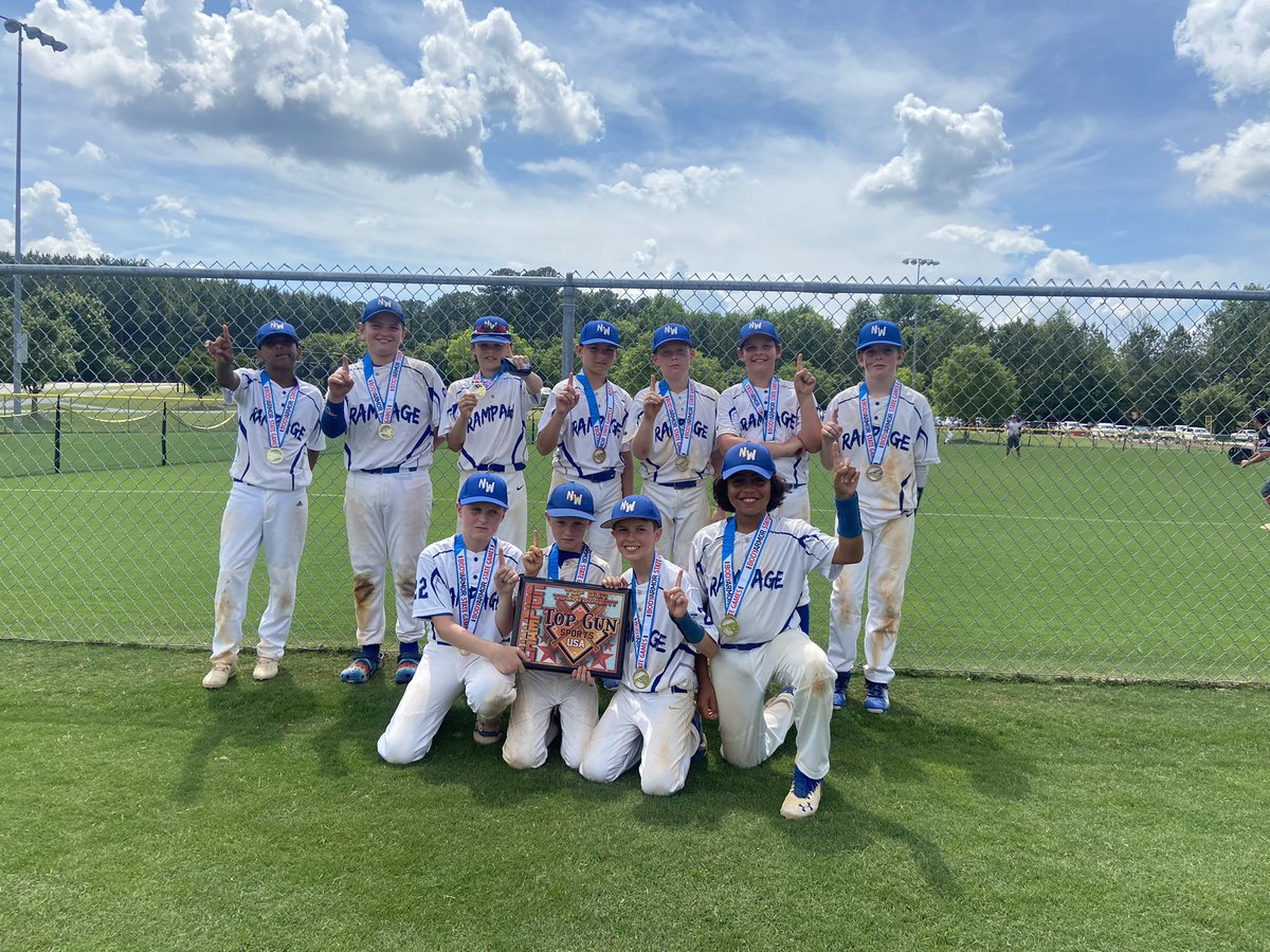 NWRampage's tweet photo. 5 games. 5 wins. 1 @TopGunSports1 championship. 66 hits. .516 average. 80 runs. #fire @NWakeBaseball https://t.co/q6nJdSHrHg