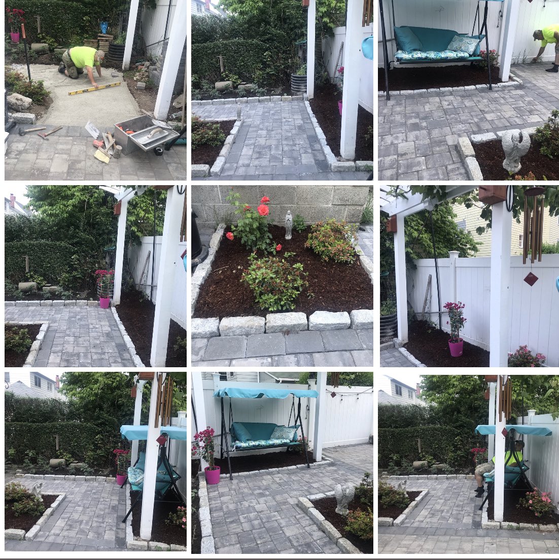 TonyLandscape's tweet image. Back yard patio and Fountain ⛲️