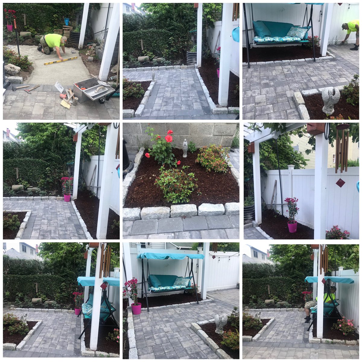 TonyLandscape's tweet image. Back yard patio and Fountain ⛲️