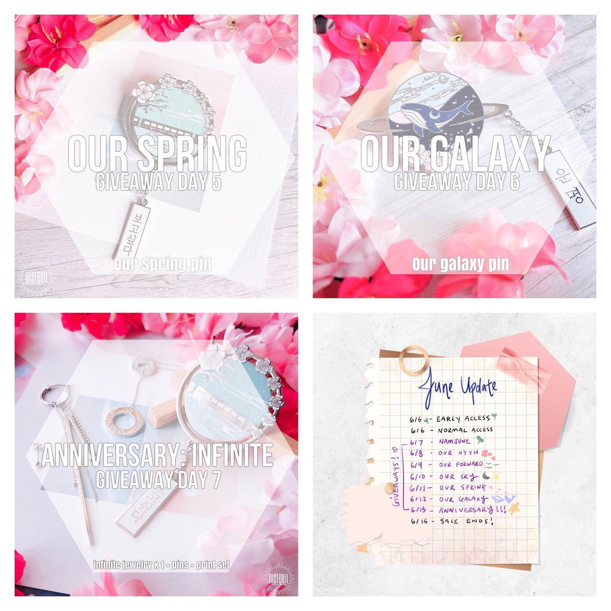 disequil's tweet photo. [ 🌱🌸 7 DAYS OF GIVEAWAYS ]

- open worldwide
- 6/7-6/13

🌱 prerequisites

- must be following me or @dissumerch 
- rtwt this post &amp; tag 2 friends
- comment below what day you’re looking forward to the most!

each day will have a separate post, will link ⬇️

#BTS8thAnniversary https://t.co/lUKL6mbIQz