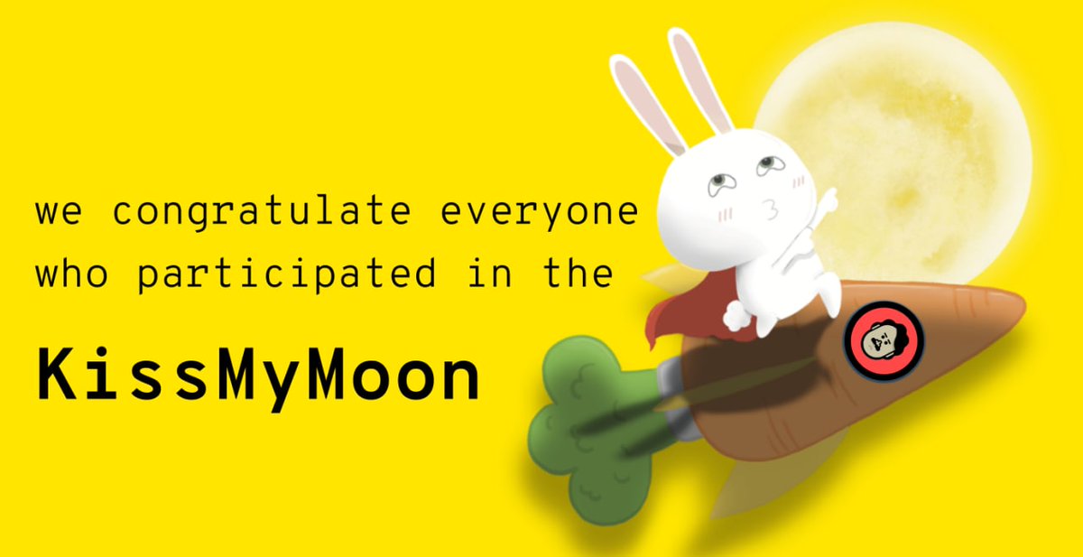 We congratulate everyone who participated in the KissMyMoon, there was good profit on pancakeswap.

Little Pablo made his way to the carrot plane as you can see. 
What does this mean? 

We will fly to the moon soon!
#pbl 
#pablotoken