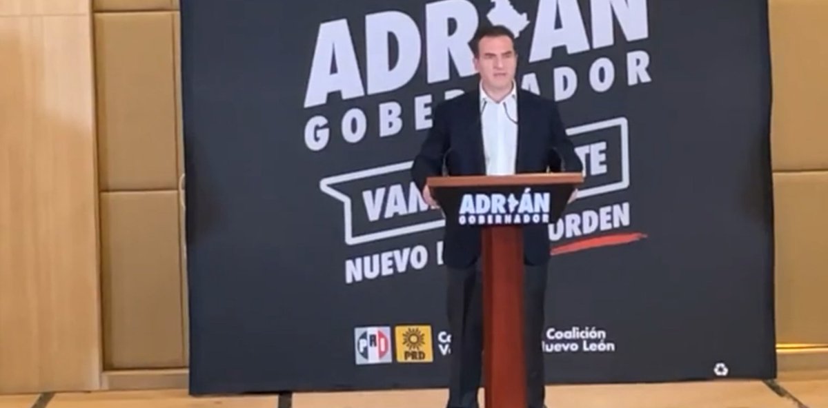 diario24horas's tweet photo. El candidato del PRI a la gubernatura de Nuevo León, Adrián de la Garza, se proclamó como ganador de la elección en el estado. En breve más información https://t.co/25rholM2Md https://t.co/x0FF0RnqOV