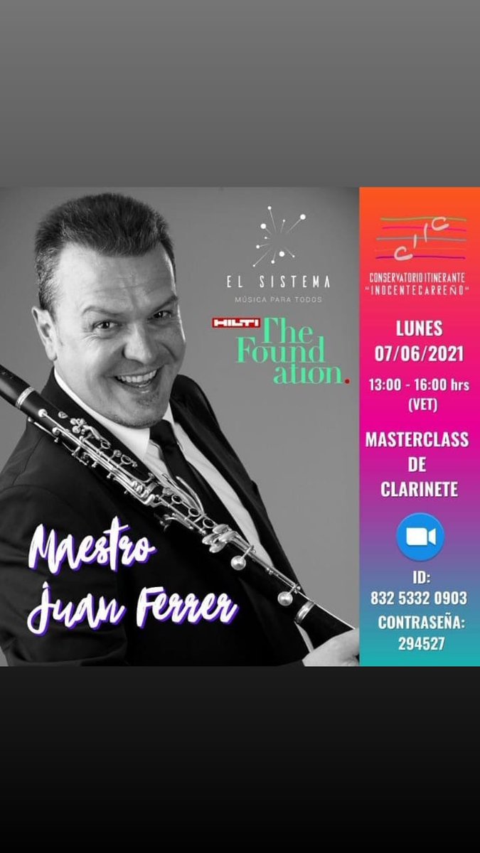 Semana de formación académica de la mano de excelentes Maestros.#SomosElSistema